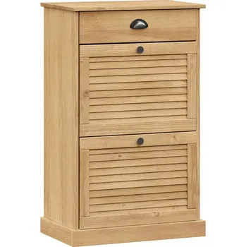 Botník Botník VIGO, masivní borovicové dřevo, 60x35x96 cm, medově hnědá