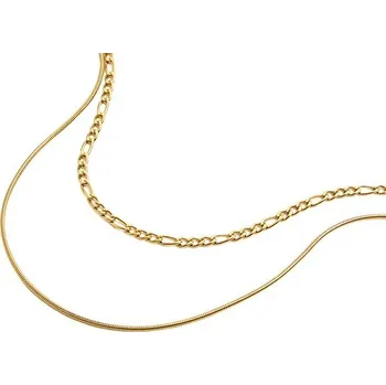 Náhrdelník ELENYS Duo Line – pozlacený náhrdelník 18K žluté zlato Délka: 40-45 cm +5 cm / max. 50 cm