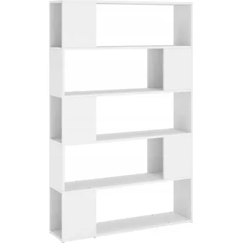 Knihovna Bílá knihovna s přihrádkou 100 x 24 x 155 cm