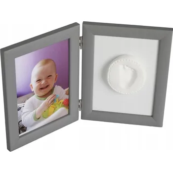 Obraz Odcisk Bobasa - šedý hliněný Rámeček