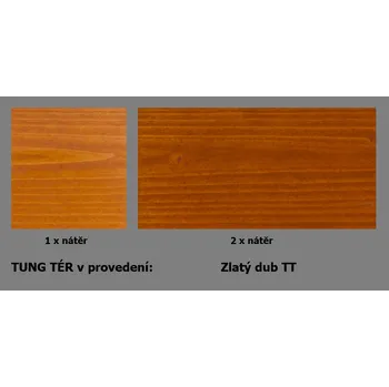 Olej na dřevo TUNG tér - zlatý dub TT 4,5lt