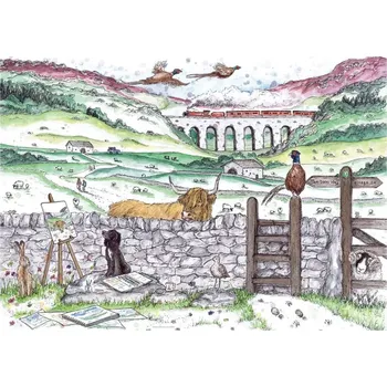 Puzzle Ravensburger puzzle Život v Yorkshiru 1000 dílků