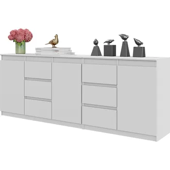 Komoda Komoda Furnica 200 x 35 x 75 cm bílá matná