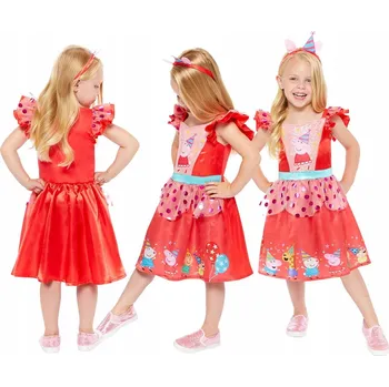 Karnevalový kostým Kostým prasátko Pepa Amscan , velikost 110-116