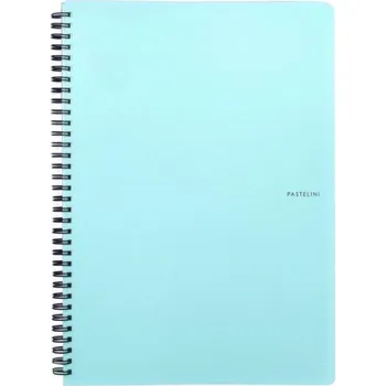 Kroužkový blok Pastelini A4, linkovaný - zelený, 60 listů