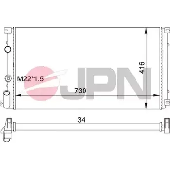 Motor automobilu JPN Chladič vody JPN 60C9033-JPN