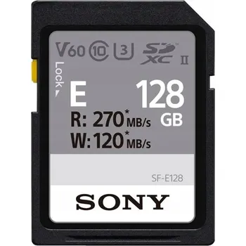 Paměťová karta Sony SDXC řady E 128GB UHS-II Class 10 U3 V60