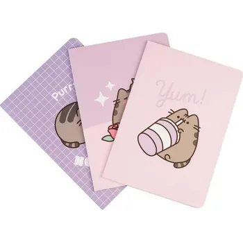 Grupo Erik 3dílné balení sešitů Pusheen Cat A5 - malý sešit - 1 linkovaný, 1 tečkovaný a 1 prázdný