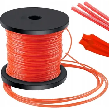 Vrták ŘEZACÍ VLASEC 3 mm PRO HLAVICI BENZÍNOVÉ KOSY PĚTIÚHELNÍKOVÝ PRŮŘEZ HVĚZDIČKA