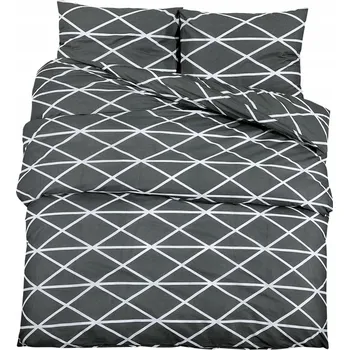 Prostěradlo Sada povlečení 200x200 cm šedá 100% bavlna OEKO-TEX Standard 100