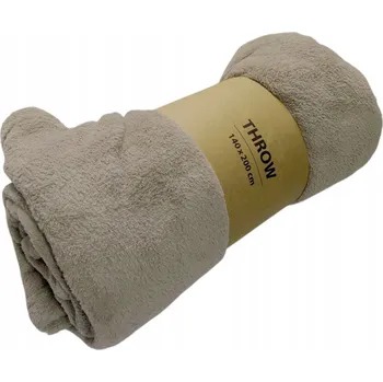 Prostěradlo Fleecová deka twojeokazje 140 cm x 200 cm hnědá