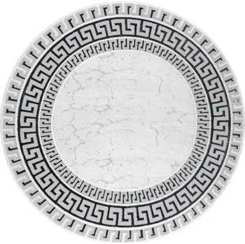 Hans Home Kusový koberec Allure 1960 white/grey kruh - 120x120 (průměr) kruh