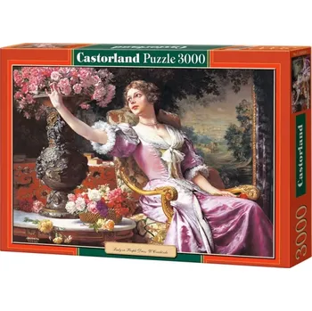 Puzzle Castorland Žena ve fialových šatech 3000 dílků