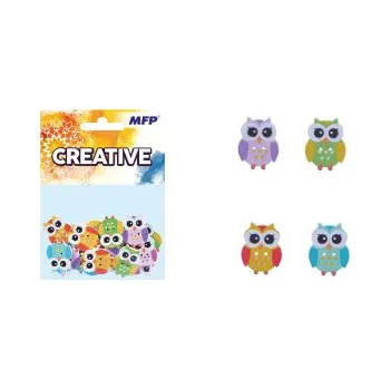 Sova 2,5cm/18ks dřevěná