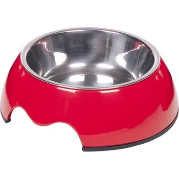 Miska pro psa Miska Huhubamboo melaminová červená L