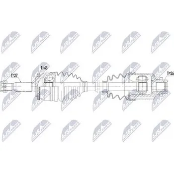 Hnací hřídel - poloosa NTY NPW-MS-128