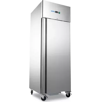 Maxima Mrazící skříň - 600 l - 3 nastavitelné police (2/1 GN) - nerezová ocel - na kolečkách | 09400007