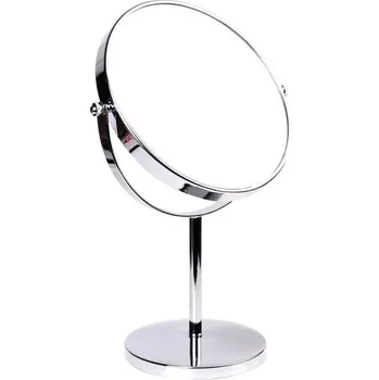 Prostěradlo Stojací zrcátko se 7násobným zvětšením, 8 palců, kosmetické zrcátko, otočné o 360°. Chromované