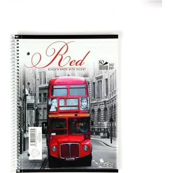 Kroužkový blok Notes A4, linkovaný - 80 listů