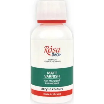 barva a nátěr na dřevo Matný lak pro akryl Rosa – 120ml