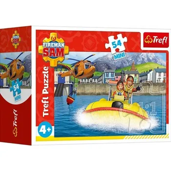 Puzzle Trefl Puzzle 54 Mini Požárník Sam v pohotovosti