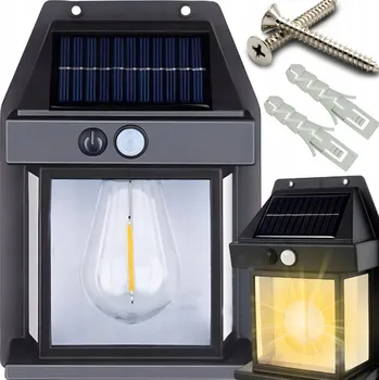 Nástěnné svítidlo Solarna Lampa Scienna LED Snímač pohybu soumraku 600 lm Nástěnné svítidlo s žárovkou