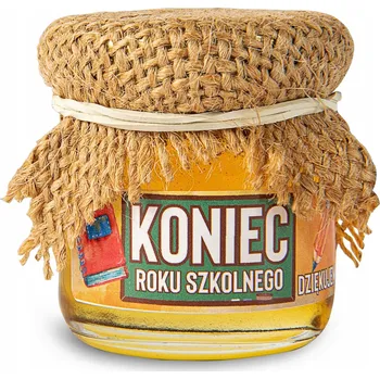 Vrták Poděkování med pro učitele na konec roku