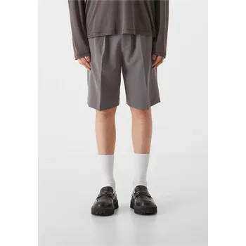 Pánské kraťasy Lost Youth Double Pleated Dressed Shorts - grey 31