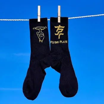 Flying Plate Company Ponožky Flying Plate Company Černá L - Jedno balení (černá)