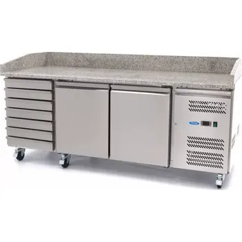 Příprava pizzy Maxima Lednice na pizzu 2 dveře - 202 cm - 780 l - 7 zásuvek | 09400210