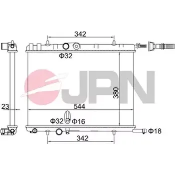 Motor automobilu JPN Chladič vody JPN 60C9041-JPN
