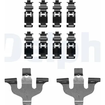 Přislušenství brzdového systému Sada příslušenství, obložení kotoučové brzdy DELPHI LX0724