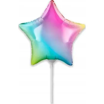 Balónek Fóliový balónek 9 palců - Hvězda (pastelový gradient)