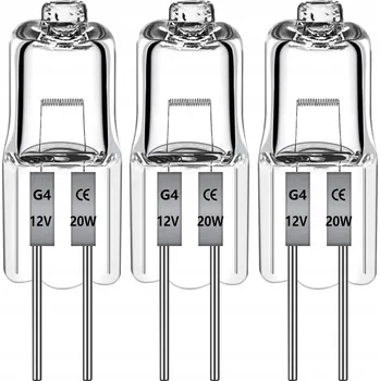 Žárovka HALOGENOVÁ ŽÁROVKA G4 20W 12V 2700K – 12 kusů