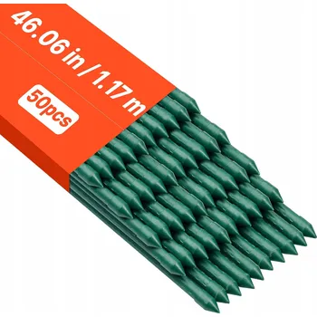 Opora na rostlinu VEVOR Podpěry pro rostliny 50 Ks, 1,1 x 117 cm, kovové tyčky pro pěstování rostlin