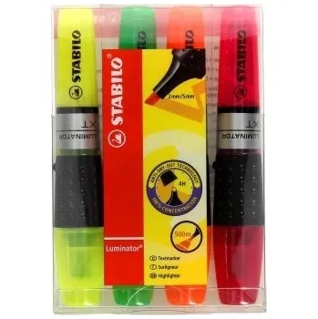 Zvýrazňovač Zvýrazňovač vícebarevný Stabilo 4 ks