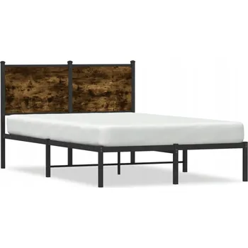 Postel Kovový rám postele 196 x 125 x 91,5 cm, barva kouřový dub