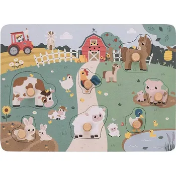Puzzle FREEON2Play Dřevěné Puzzle Farma se zvukem FreeOn