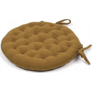 Podsedák PROŠÍVANÁ POLŠTÁŘ NA ŽIDLE kulatý Ø 40 cm měkký