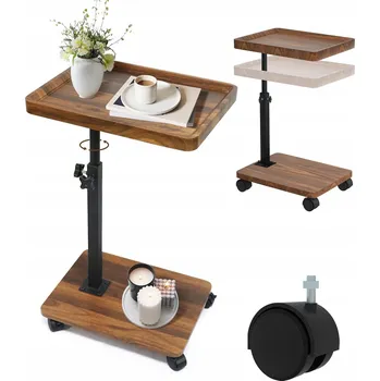 Konferenční stolek KONFERENČNÍ STOLEK ODkládací NOČNÍ POMOCNÝ LOFT DO LOŽNICE NA NOTEBOOK DŘEVĚNÝ