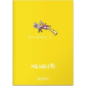 Sešit Sešit na němčinu A5, linkovaný, předmětový Herlitz ECO, 60 listů