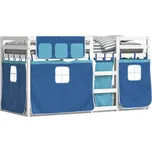 Bílá patrová postel z masivního borovicového dřeva 195,5 x 95,5 x 112 cm