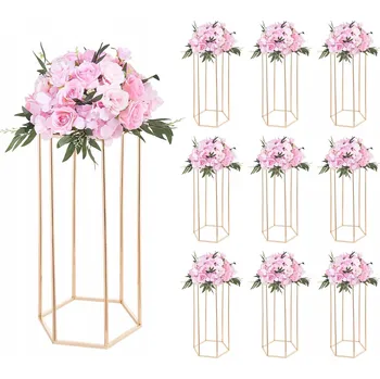 Stojan na květiny VEVOR Stojan na květiny Svatební 10 Ks 29x25x60 CM s šestihrannými nohami