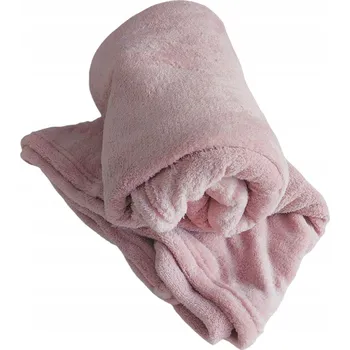 Prostěradlo Fleecová deka mdProduct polar 140 cm x 200 cm růžová