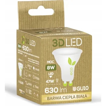 Žárovka 6x LED ŽÁROVKA GU10 8W (ekv. 47W) 630LM TEPLÁ BÍLÁ
