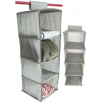 Šatní skříň Skříň Artforhome ORGANIZER SKŘÍŇ NA TEKSTYLIA 30 x 84 x 30 cm černá, odstíny šedé