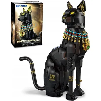 ostatní stavebnice STAVEBNICE EGYPTSKÁ KOČKA FARAON ČERNÁ KOČKA DIY MODEL FIGURKA 1274 dílů