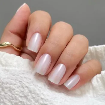 Dekorativní kosmetika JMEOWIO Nehtová fólie s třpytkami, gelové nehty, bílé nehtové fólie, samolepicí samolepky na nehty,