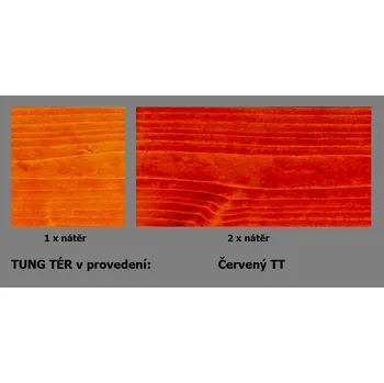 Olej na dřevo BBB TUNG tér - červený TT 4,5lt