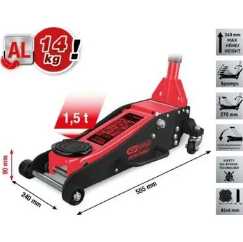 Hever Pojízdný zvedák KS TOOLS 160.1000